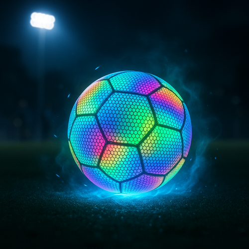 Ballon de football lumineux