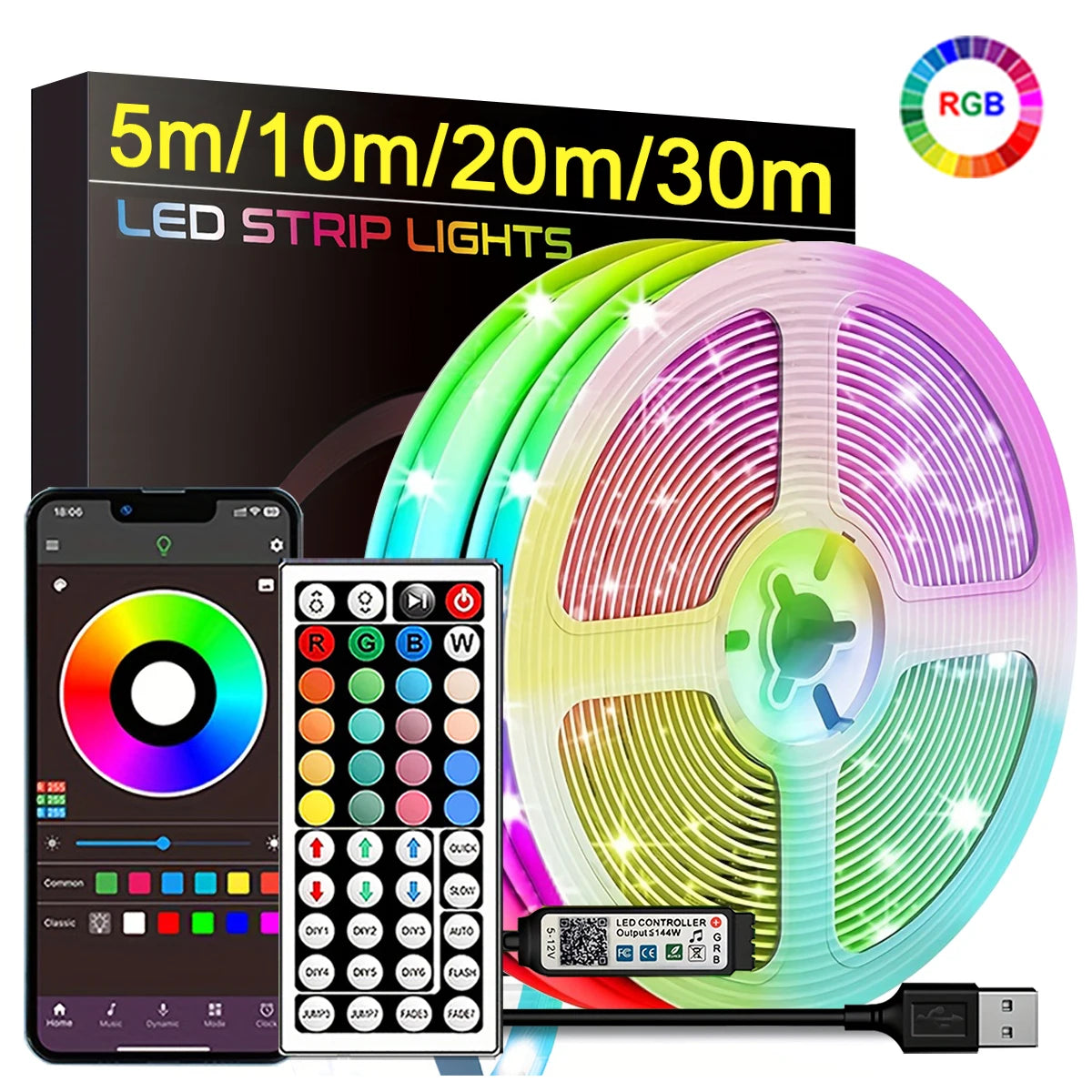 Ruban LED avec contrôle App